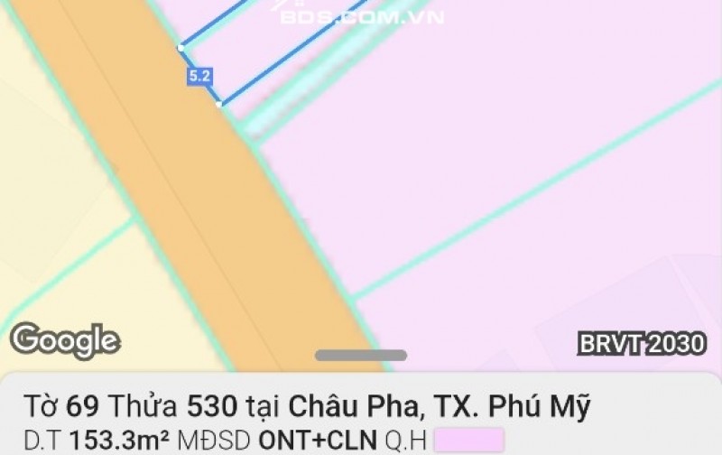 BÁN ĐẤT TẠI CHÂU PHA-TPHCM, DT 153M2 SHR 1,2TỶ. LH:0913976848 - A TOẠI (CHÍNH CHỦ)